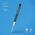 Стержень шариковый Parker QuinkFlow Basic Z09 CW2168602 M 1мм черные чернила без упак.