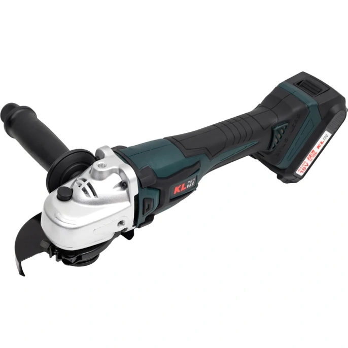 Профессиональная бесщеточная ушм (болгарка) аккумуляторная KLPRO KLAT18B-20 18 v, 2.0 ah, li-ion 14001