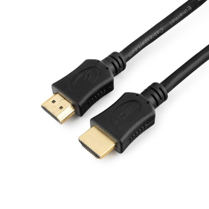 Кабель HDMI Cablexpert 19M/19M, v2.0, серия Light, позол.контакты, экран, 1.5м, черный, пакет CC-HDMI4L-1.5M