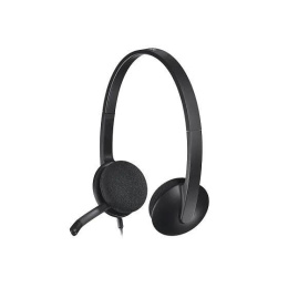 Наушники с микрофоном Logitech H340 черный 1.8м накладные USB оголовье (981-000509)