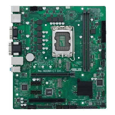 Материнская плата ASUS PRO H610M-C D4-CSM (RTL) LGA1700 H610 PCI-E Dsub+HDMI+DP GbLAN SATA MicroATX 2DDR4 (90MB1A30-M0EAYC)