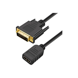 5bites BC-HDF2DVI Кабель-5bites Адаптер DVI 24+1 M / HDMI F, зол.разъемы