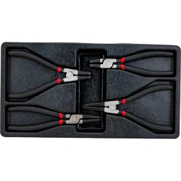 Набор съёмников стопорных колец с отверстием (4 предмета в ложементе) BAUM 110/4