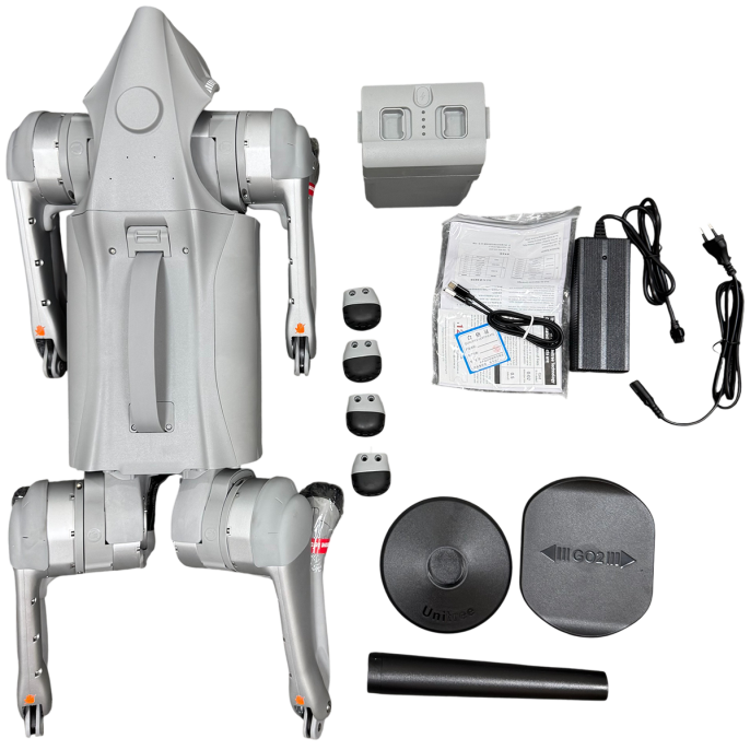 Бионический четырехопорный робот бренда Unitree модели Go2 версии AIR