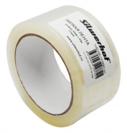 Клейкая лента упаковочная Silwerhof прозрачная шир.48мм дл.66м 47мкм полипропилен