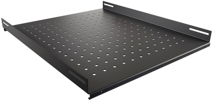 Полка стац. NTSS (NTSS-FS-H-600-BL) 1U 100кг. 19" 350мм черный (упак.:1шт)