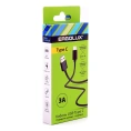 Кабель usb-type c Ergolux Elx-cdc02-c02 3а, 1,2м, черный, зарядка+передача данных, коробка 15094