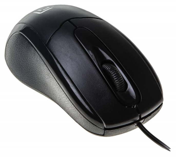Мышь проводная Oklick 305M, оптическая, USB, 1000dpi, черный [412850]