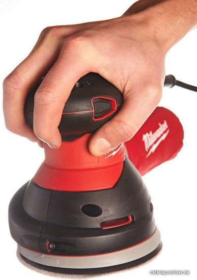 Эксцентриковая шлифмашина Milwaukee ROS 125 E 4933433180 14000-26000 колебаний/мин, питание: сеть, 300 Вт, частота вращения на холостом ходу: 7000-12000 об/мин, диапазон колебаний: 2,4 мм, диаметр