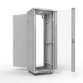 Rexant 04-4288-211 Напольный шкаф 19" 42U 800?800, дверь сплошное стекло, серый, RAL 7035