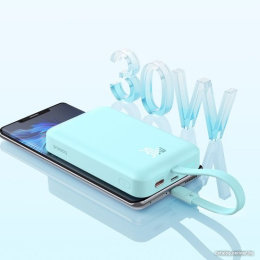 Портативное зарядное устройство Baseus P1002210B333-00 Magnetic Mini Wireless Fast Charge Type-C Edition 10000mAh 30W Peppermint Blue