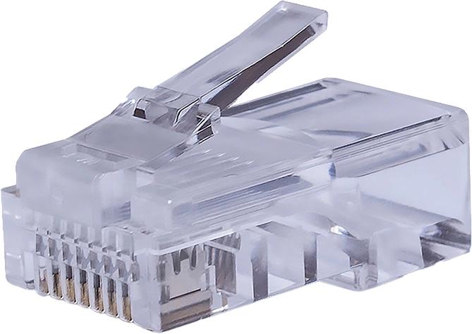 Коннектор SUPRLAN 10-0209-1 UTP кат.5E RJ45 прозрачный (упак.: 10шт)