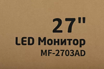 Монитор Pinebro 27" MF-2703AD черный IPS LED 5ms 16:9 HDMI M/M матовая HAS 250cd 178гр/178гр 1920x1080 75Hz VGA DP FHD 4кг