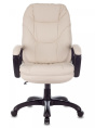 Кресло руководителя Бюрократ CH-868N, экокожа, до 120кг, слоновая кость