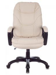 Кресло руководителя Бюрократ CH-868N, экокожа, до 120кг, слоновая кость