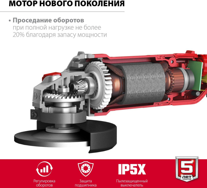 Угловая шлифмашина Зубр УШМ-125-1205 Э