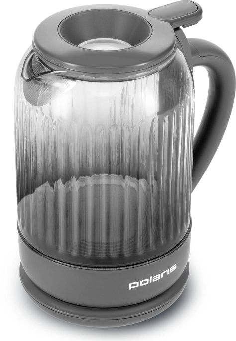 Чайник электрический Polaris PWK 0701CGL 1.5л. 2200Вт графит корпус: стекло/пластик