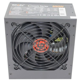 Ginzzu CB650 12CM black,24+4p,2 PCI-E 6+2 , 4*SATA, 3*IDE,оплетка MB, кабель питания