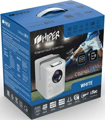 Проектор Hiper Cinema B11 LCD 6500Lm (1280x720) 3000:1 ресурс лампы:50000часов 2xUSB typeA 1xHDMI 1.7кг