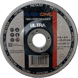 Зачистной круг металл/нержавейка 125x6х22.23 мм, A24 SBF27 Ultra Flexione 10002538
