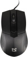 Мышь проводная Defender Optimum MB-270, оптическая, USB, 1000dpi, черный [52270]