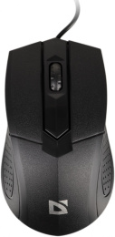 Мышь проводная Defender Optimum MB-270, оптическая, USB, 1000dpi, черный [52270]