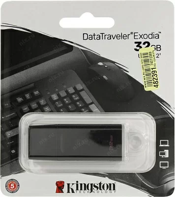 Накопитель Kingston DataTraveler Exodia DTX/32Gb USB3.2 Flash Drive 32Gb (RTL)