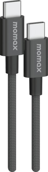 Кабель Momax Elite DC30D USB-C-USB-C 60W 1.5м Черный