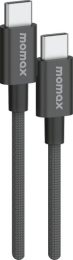 Кабель Momax Elite DC30D USB-C-USB-C 60W 1.5м Черный