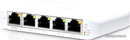 Настраиваемый коммутатор Ubiquiti UniFi Switch Flex Mini настраиваемый (smart), настольный, матрица 5 Гбит/с, 7.44 Mpps, 5xGbit, PoE