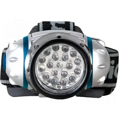 Camelion LED5313-19F4 (фонарь налобн, металлик, 19LED, 4 реж, 3XR03 в компл, пласт, блист)