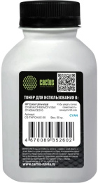 Тонер Cactus CS-THPCHUC-50 голубой флакон 50гр. для принтера HP Color Universal CF540A/CF400A/CF410A/CF400A/CE310