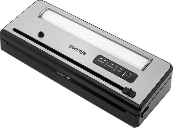 Вакуумный упаковщик Gorenje VS110BE, 110Вт, серебристый/черный