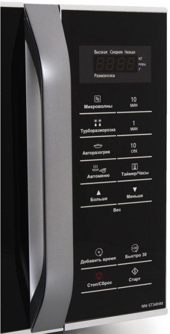 Микроволновая Печь Panasonic NN-ST34HMZPE 25л. 800Вт черный/серебристый