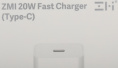 Сетевое зарядное устройство ZMI HA716,  USB-C, 20Вт, 3A, белый [ha716 white]