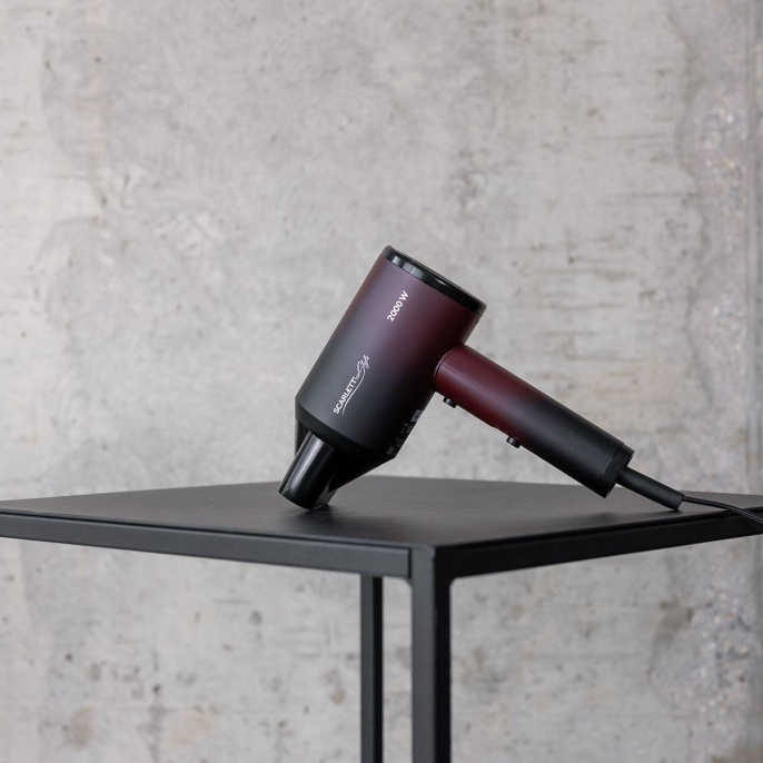Фен Scarlett SC-HD70I38, 2000Вт, бордовый