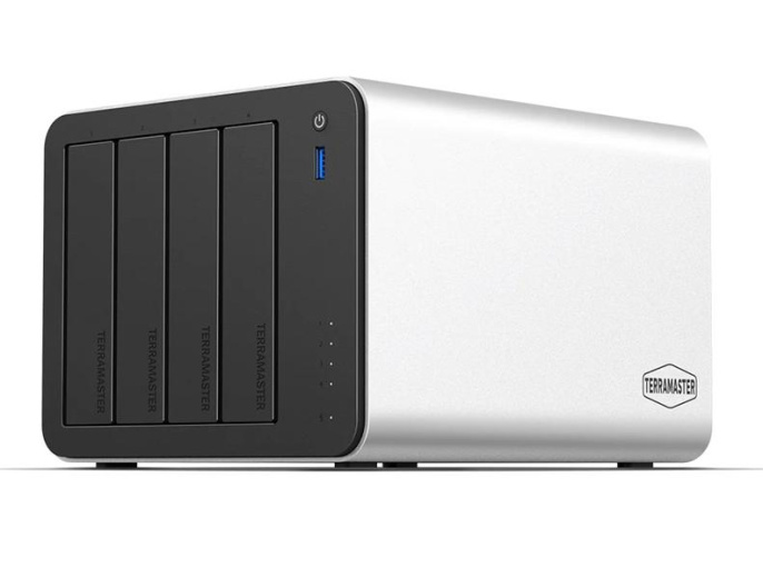 Система хранения данных TerraMaster F4-425 Plus tower NAS QC 3,4Ghz/8Gb 32 /TRAID,RAID0,1,10,5,6/up to 4 HDD SATA 3,5'/2,5' /3xM.2 2280 NVMe/3xUSB 10Gb Type A 1xUSB 10Gb Type-C /HDMI/2x5GbE RJ-45/1xPS/1YW repl. F4-424 (F4-425 PLUS-N95)