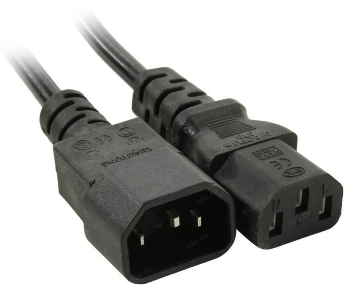 5bites Кабель питания PC107-18A IEC-320-C13 / IEC-320-C14 / 220V / 3G*0.75MM / 1.8M