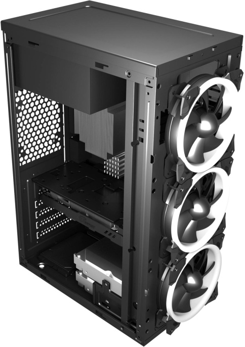 Корпус ATX KINGPRICE KPCC-MD203, Midi-Tower, без БП,  черный