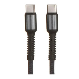 LDNIO LS631C/ USB кабель PD: Type-C--Type-C/ 1m/ 65W/ медь/ Нейлоновая оплетка/ Gray