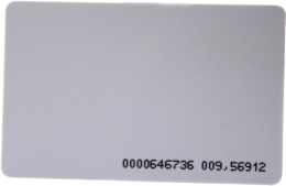 ID карта ZKTeco ID Card Thick ключ-заготовка, EM Marine, с чипом TK4100, размер 86х54х1.6мм