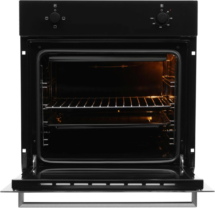 Духовой шкаф Электрический Hyundai HEO 6230 BG черное стекло