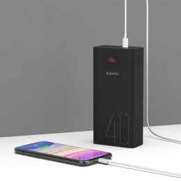 Мобильный аккумулятор Romoss PEA40 40000mAh QC3.0 18W 3A 2xUSB-A/USB-C черный 6958377509289