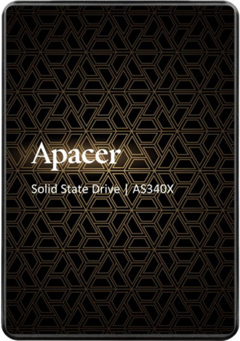 Накопитель SSD Apacer AS340X 240GB (Bulk) (AP240GAS340XC) (2.5", SATA 3.0, 3D TLC NAND, скорость чтения/записи: 550/520MB/s)