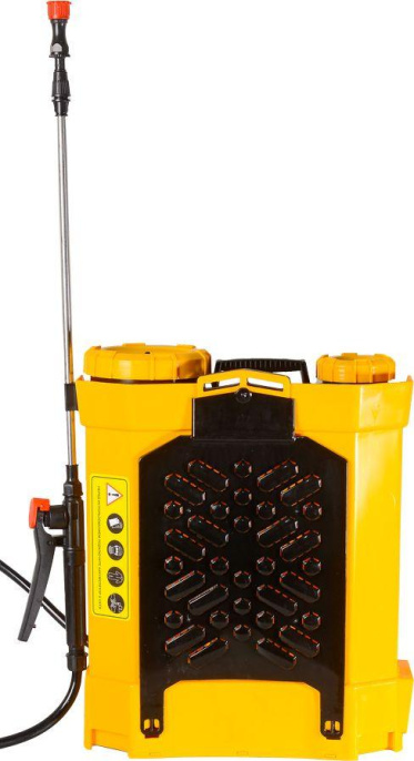 Опрыскиватель Huter SP-12/8AC, аккумуляторный, ранцевый, 12л, желтый/черный [70/13/39]
