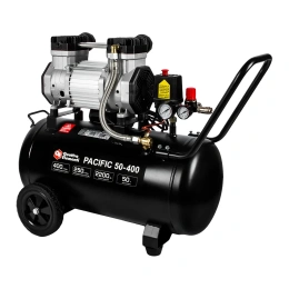 Безмасляный поршневой компрессор QUATTRO ELEMENTI PACIFIC 50-400 400 л/мин, 50 л, 3 л.с, 8 бар 915-359