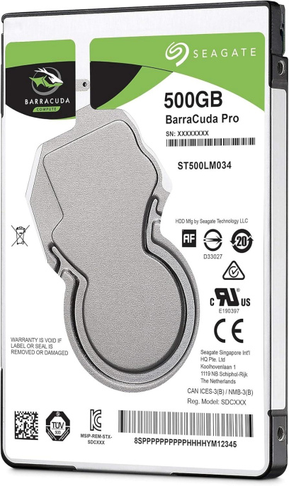 Жесткий диск Seagate SATA-III 500GB ST500LM034 Notebook/Desktop Barracuda 4KN 7200rpm 128Mb 2.5"