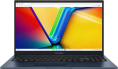 Ноутбук ASUS Vivobook 15 X1504VA-BQ1282 15.6" 1920 x 1080, IPS, 60 Гц, Intel Core i5 1335U, 16 ГБ DDR4, SSD 512 ГБ, видеокарта встроенная, без ОС, цвет крышки темно-синий, аккумулятор 42 Вт·ч, цвет корпуса синий, заводская кириллица на клавиатуре