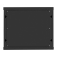 Шкаф телекоммуникационный 19" настенный 9U ExeGate EC-WM-9U.450.G.BLACK (19”, 9U, 600x450x500mm (ШхГхВ), передняя дверь закаленное стекло, съемные боковые панели, пыле- и влагозащита IP23, черный RAL 9004) EX298607RUS