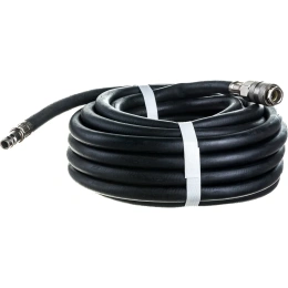 Шланг резиновый армированный чёрный с быстроразъемами 8х13 мм; 10 м Русский Мастер РМ-70471